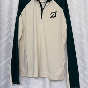 Peloton Cream and Dark Green Long Sleeve Jersey